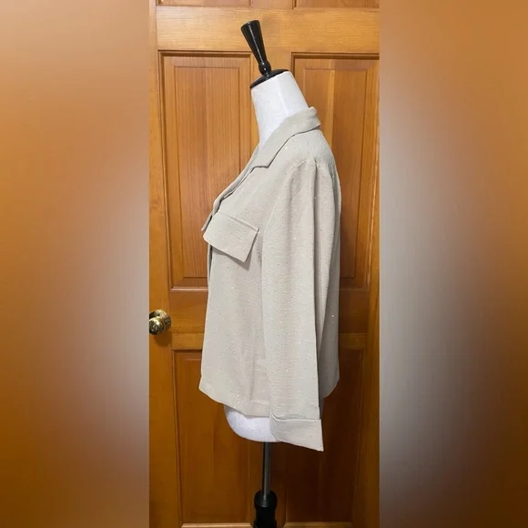 NWT New York Clothing Company Beige Studded Top - Picture 4 of 6